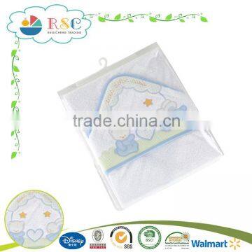 baby hooded towel 100% cotton with animals