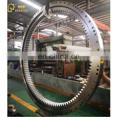 02-0820-00 674*935*82 mm rigid four point contact ball single row ball slewing bearing for crane