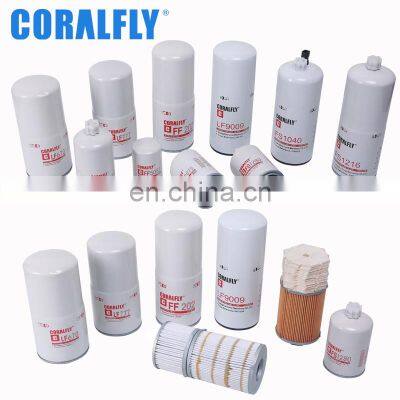 Coralfly diesel engine part filter lf9001 lf670 lf654 lf16015 lf3349 for fleetguard oil filter lf9009 LF670 LF14000nn lf3000