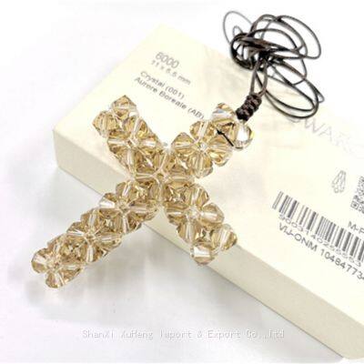 Wholesale Hanging Crystal Cross Pendant For Car Decoration Wedding Gift photo-2
