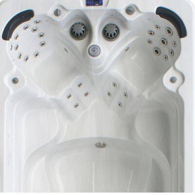 Modern Design 7m Swim Spa Low Height Semi-Ingroun Rectangular Shape Square Pattern 6-People Capacity Acrylic Material Villas photo-3