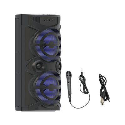 ZQS8207 subwoofer 30W power OEM professional dual 8 inch wireless bluetooth speaker for outdoor