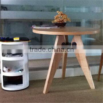 Jean Prouve Round 80cm Wood Dining Table photo-3
