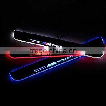 car welcome LED Moving Door scuff sill plate light for E46