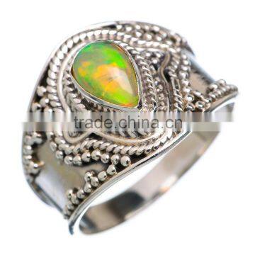 RARE ETHIOPIAN OPAL 925 STERLING SILVER RING ,925 STERLING SILVER JEWELRY WHOLE SALE,JEWELRY EXPORTER