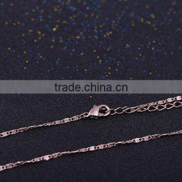 Wholesale Rare Coffee Gold Plated Flat Chain Jewelry Chain Decorative Chain Necklace photo-6