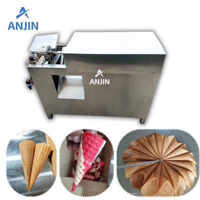 Automatic cone rolling machine for sugar cone waffle cone
