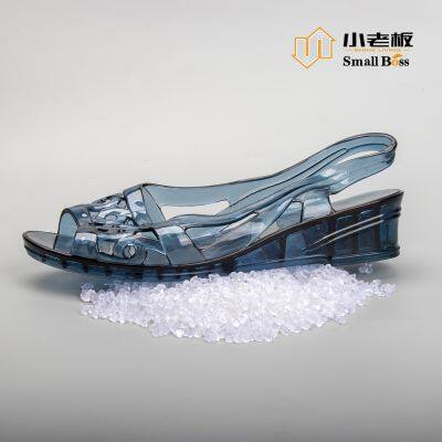 Crystal PVC Compound Granules Flexible Soft PVC Molding Pellets for Shoe Soles in South America photo-4