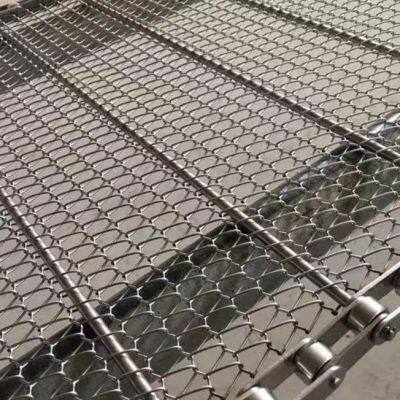 Spiral Wire Mesh Conveyor Belt With Round Spirals High Temperature Resistance for Food /Beverage Factory photo-2