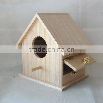 Hot Sale Wooden Bird House Paulownia Wood Bird House