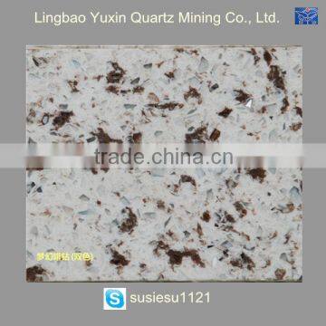 Luxury Black Desk Bathroom Design Lighted Bar Counter Quartz Stone photo-2