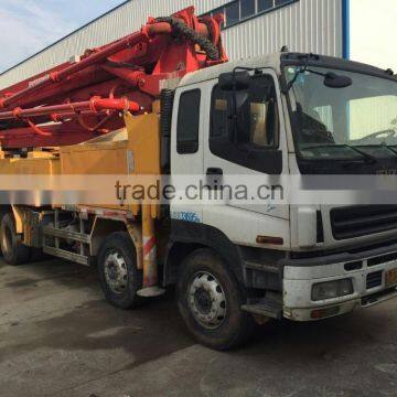 42m Putzmeister Concrect pump Truck 2007 Year madewith Isuzu Chassis Original Schwing Sany concrect pump trucks 28m to 56m boom