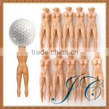 Special design women shaped novelty golf tees for giveaway