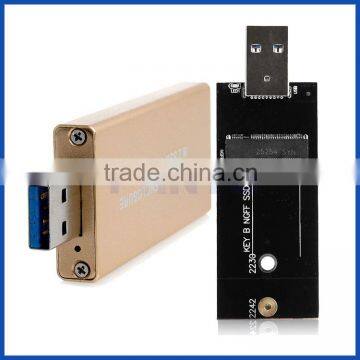 USB3.0 to SATA Based 2230/ 2242 M.2 NGFF SSD Portable Hard Disk Driver External Enclosure Storage Case photo-4