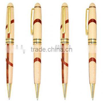 industrial price promotional wooden ball pen for office writing