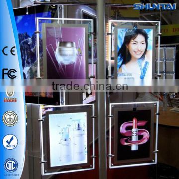 High quality hanging led light box panels electronic hanging cable