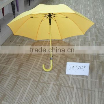 straight windproof yellow umbrella popular