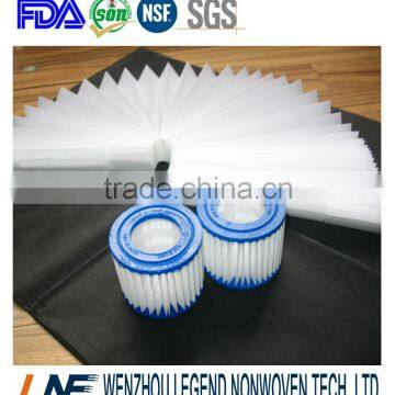 Wenzhou factory 100% viscose non-woven material for pleated water filter