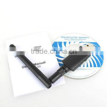 Mini 2T2R 300Mbps Wireless Usb Wifi Adapter With External Antenna With WPS Botton photo-3