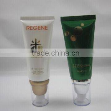 Airless Pump Cap Cosmetic Tube for Face Cleanser /Plastic Tube for Cosmetic Packaging With Airless Pump photo-3