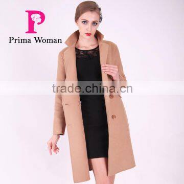 2016 New Design Spring Women Length Slim Fit Wool Coat photo-4