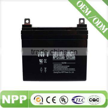 12v33ah solar pond pump deep cycle battery with high capacity