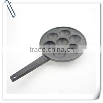 no coating healthy pre seasoned thick heavy cast iron egg fry pan skillets mini cookware frying pan