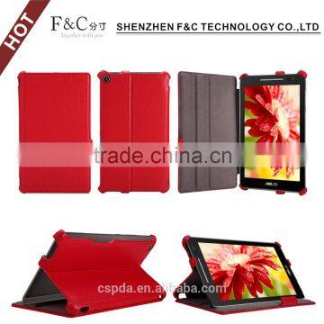 Heat setting pu leather stand folio tablet case for ASUS ZenPad 8.0 with multiple view angles