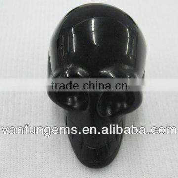 Black Obsidian Crystal Carving Skull