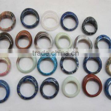 Mixed Different Fashion Style of Gemstones Rings Various Shape Gift Box photo-6