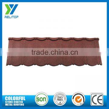 Best quality sand coated roof tile with acrylic coated