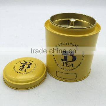 Tea tin box with double lids