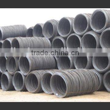 SAE1008/1006/1010/1020 5.5/6.5mm low carbon hot rolled steel wire rod in coil