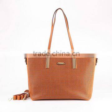 10778 Good Price Brown Color Laser Large PU Tote Bag for Women photo-2