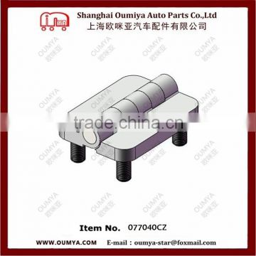 Zinc alloy casting hinge with 4 studs 42x30mm 077040CZ