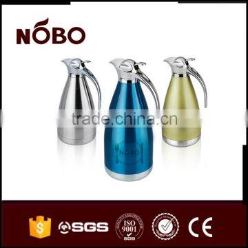 European style stainless steel thermos vacuum flask with spiral lid