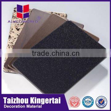 Alucoworld High quality class a2 fr pvdf/pet aluminum composite panels(acp)