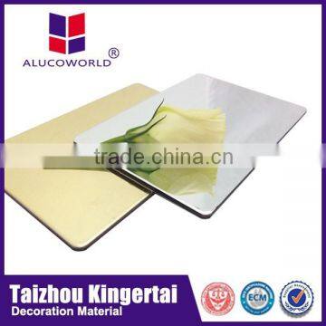 Alucoworld 2016 hot on sale mirror exterior wall cladding boards with good after-sale service