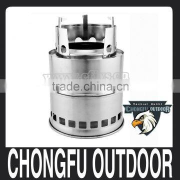 new products outdoor camping products china Potable Stainless Steel Wood Burning Stove for camps