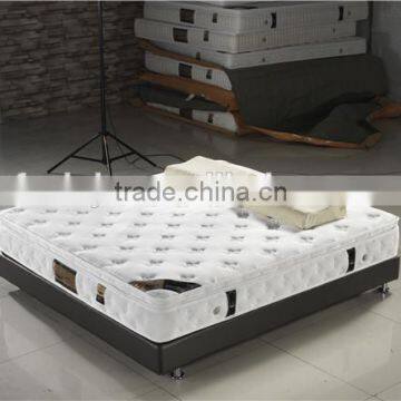 removeable home use double-deck mattresses bed / fabric cover pocket spring mattress 72MT12