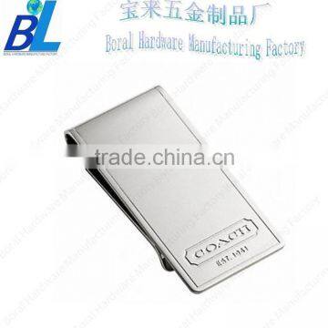 Unique metal brand name money clip for gifts