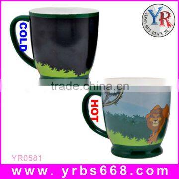 Creative piano recordable ceramic music mug hand painting mug