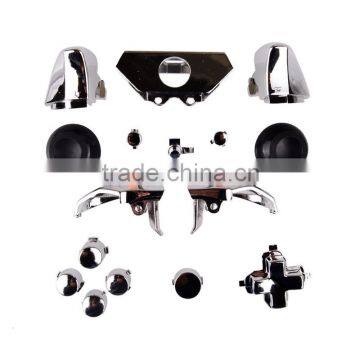 Chrome Siver ABXY Dpad Triggers Full Buttons Set Kits for Xbox One Controller