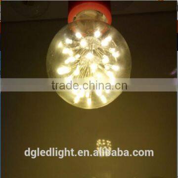 Dimmable G95-47LED 220VAC LED Lamp beads LED start bulb light E27 Edison lamp holde ETL CE ROHS sapphire