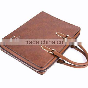 Famous Brand Fashion Handmade Genuine Leather Handbag photo-4