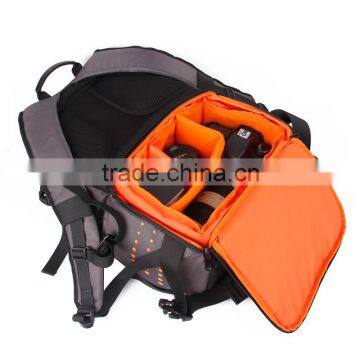 2016 Grey Photo Backpack Waterproof Hatch Back 2 in 1 Camera Bag Backpack photo-3
