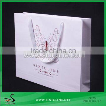 Sinicline Design Special Paper Butterfly Printed Women Garment Shopping Bag