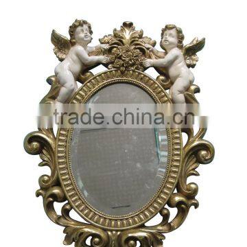 Polyresin Angel jewel wall mirror