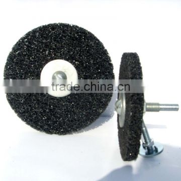 Black with fiberglass backing rust cleaning disc