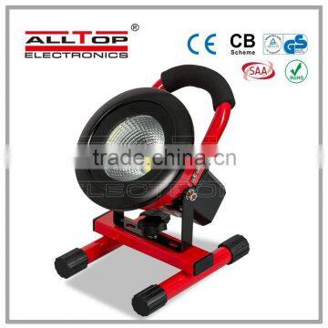 New Technology cob 10w portable flood light with tripod stand